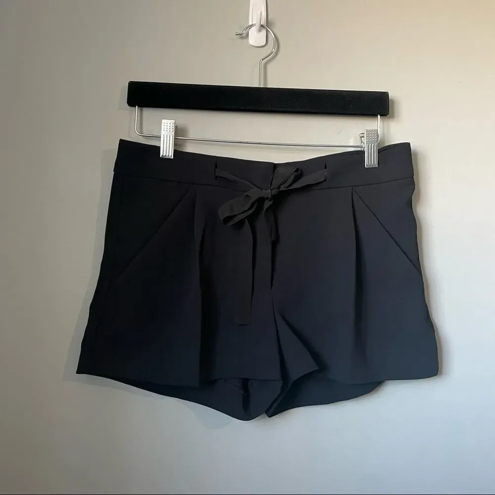 Artizia Wilfred exergue ribbon silk trimmed tie up ribbon shorts size 2 - Picture 4 of 8